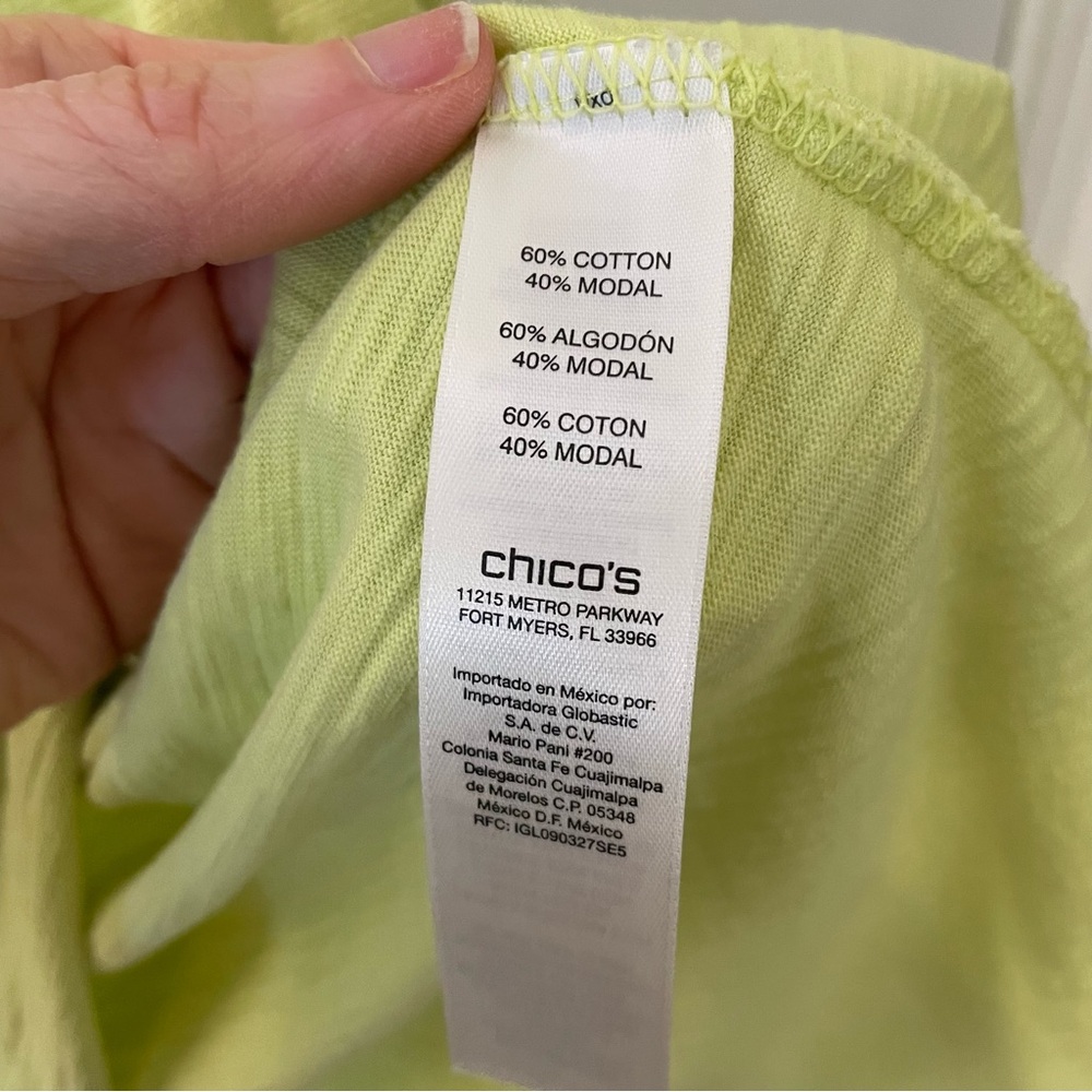 Chico's Green‎ Sleeveless Tank Top - Picture 4 of 5